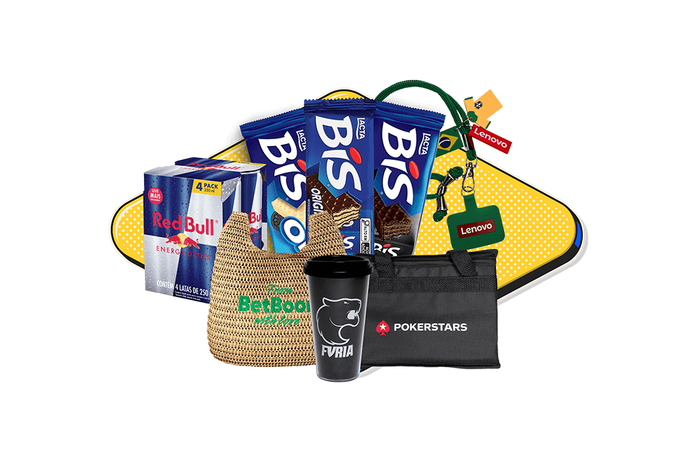 Kit de recompensas do 3º lugar do Bolão Furioso